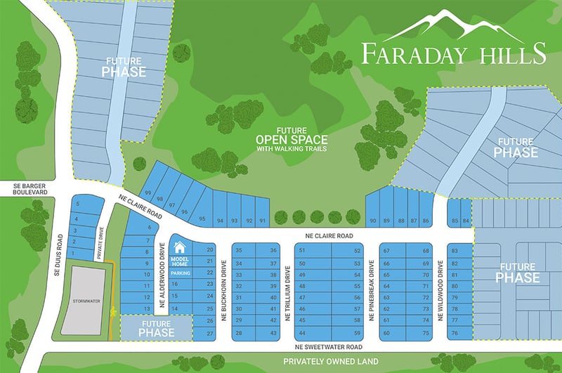 Faraday Hills Plat Map